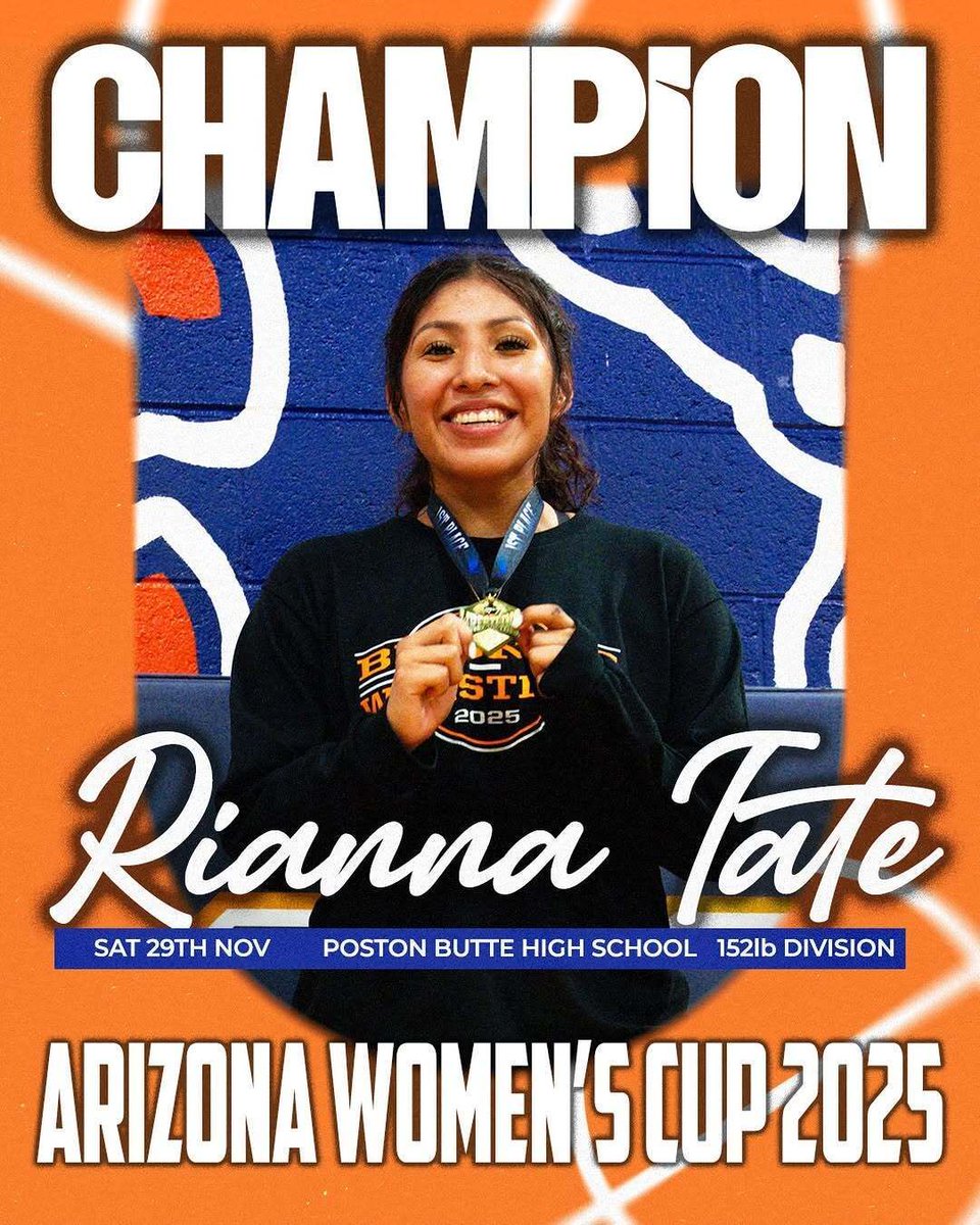 ndnsports's tweet photo. Congratulations to Rianna Tate (SRPMIC) who won her first High School Wrestling Invitational with the Poston Butter (AZ) Wrestling team. Rianna competed in the 152lb weight class along side 17 other competitors.
#NativePreps #SRPMIC https://t.co/kBJSxUtq9a