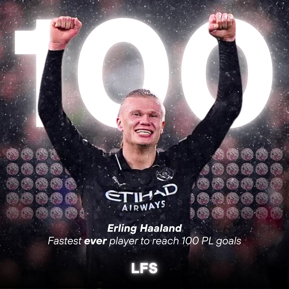 LFStreams2's tweet image. Erling Haaland 🤝 PL 100 Club

#Haaland #PremierLeague #MCFC #LFS