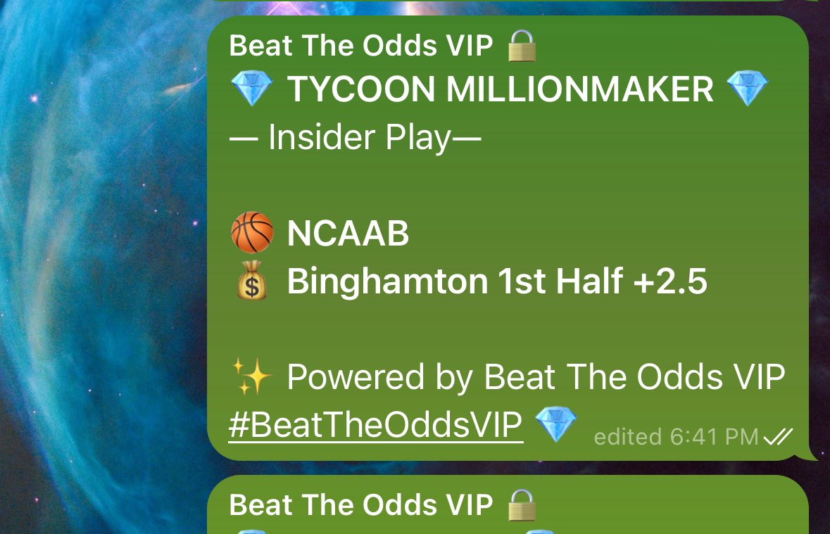 BeatTheOddsVIP's tweet image. Jeremiah The Tycoon Millionaire Maker just cashed AGAIN ✅🔥

Bro is on a different level.
The VIP is eating daily while everyone else is still “thinking about joining” 😭💰

VIP Prices:
$15 Day | $30 Week | $50 Month
🌐 BeatTheOddsVIP.com