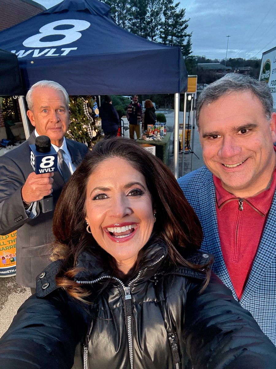 Thanks everyone for bringing donations to <a href="/wvlt/">wvlt</a> for <a href="/SecondHarvestET/">Second Harvest Food Bank of East TN</a> Great hanging with <a href="/BethHaynesTV/">Beth Haynes</a> <a href="/tedhallnews/">Ted Hall</a> <a href="/WVLTCasey/">Casey Wheeless</a>. You can donate at WVLT tomorrow as well!!!