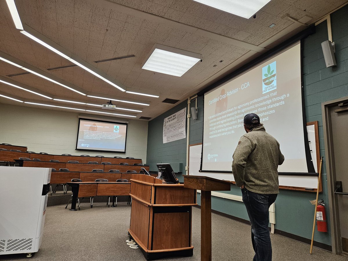 ForrestLang78's tweet image. A huge thank you to @CFAES_OSU alumni Sandy Kuhn with @FarmersNational &amp;amp; Brock Horn with Centerra for speaking to our @osuati students today! Sandy shared about the steps to obtain the AFM certification &amp;amp; Brock about requirements for a Certified Crop Advisor!
#ATI #CFAES #OSU