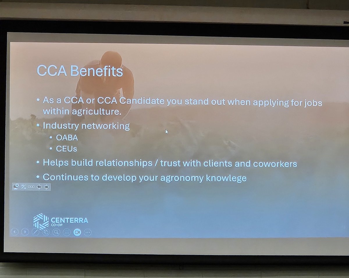 ForrestLang78's tweet image. A huge thank you to @CFAES_OSU alumni Sandy Kuhn with @FarmersNational &amp;amp; Brock Horn with Centerra for speaking to our @osuati students today! Sandy shared about the steps to obtain the AFM certification &amp;amp; Brock about requirements for a Certified Crop Advisor!
#ATI #CFAES #OSU