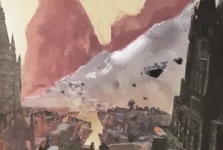 fatalbytes's tweet image. Acho que eu vi um “quebra cabeça” nessas concept artes de Lords of The Fallen 2.
Da pra notar a cabeça pálida no fundo dessa primeira imagem