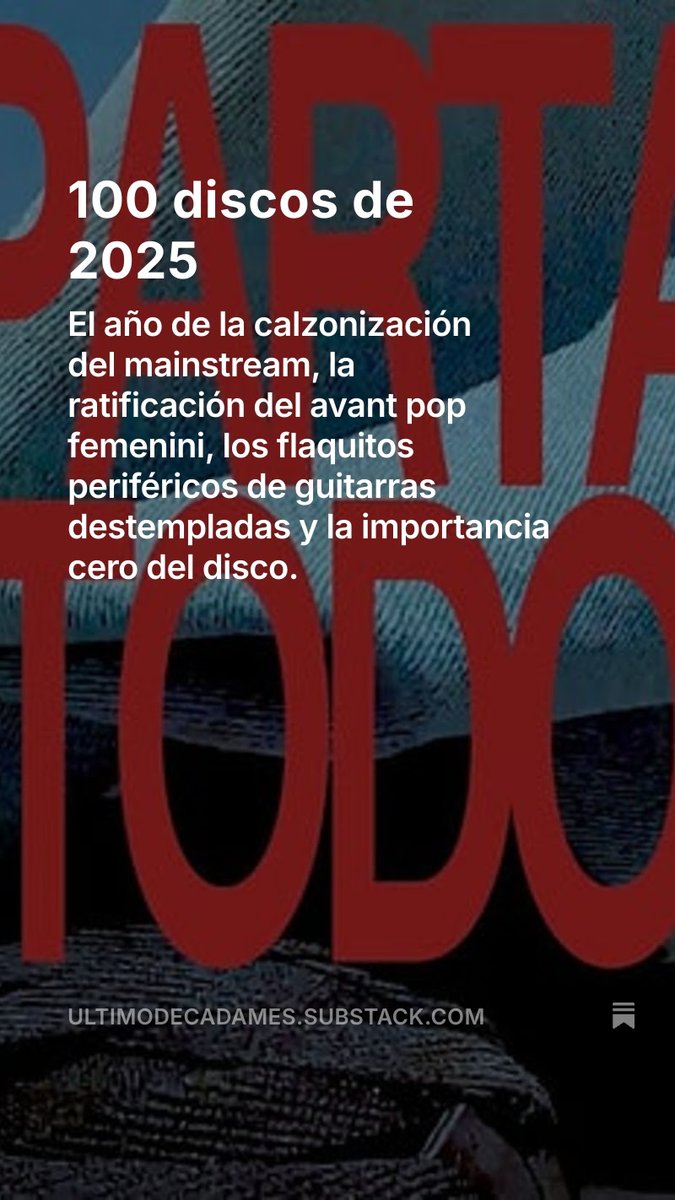PinedayAguilar's tweet photo. Vas a gozar un buen rato. 
Cien discos de 2025. Cien. 
https://t.co/nZKMG0bi8c https://t.co/fPVcqMtlwI