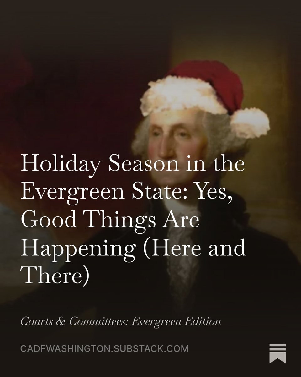 CADFWashington's tweet image. Even in the Evergreen State, small wins are still wins. A few bright spots in a year that… well, wasn’t exactly holly jolly. 🎄✨

Read the roundup:
open.substack.com/pub/cadfwashin…

#waleg