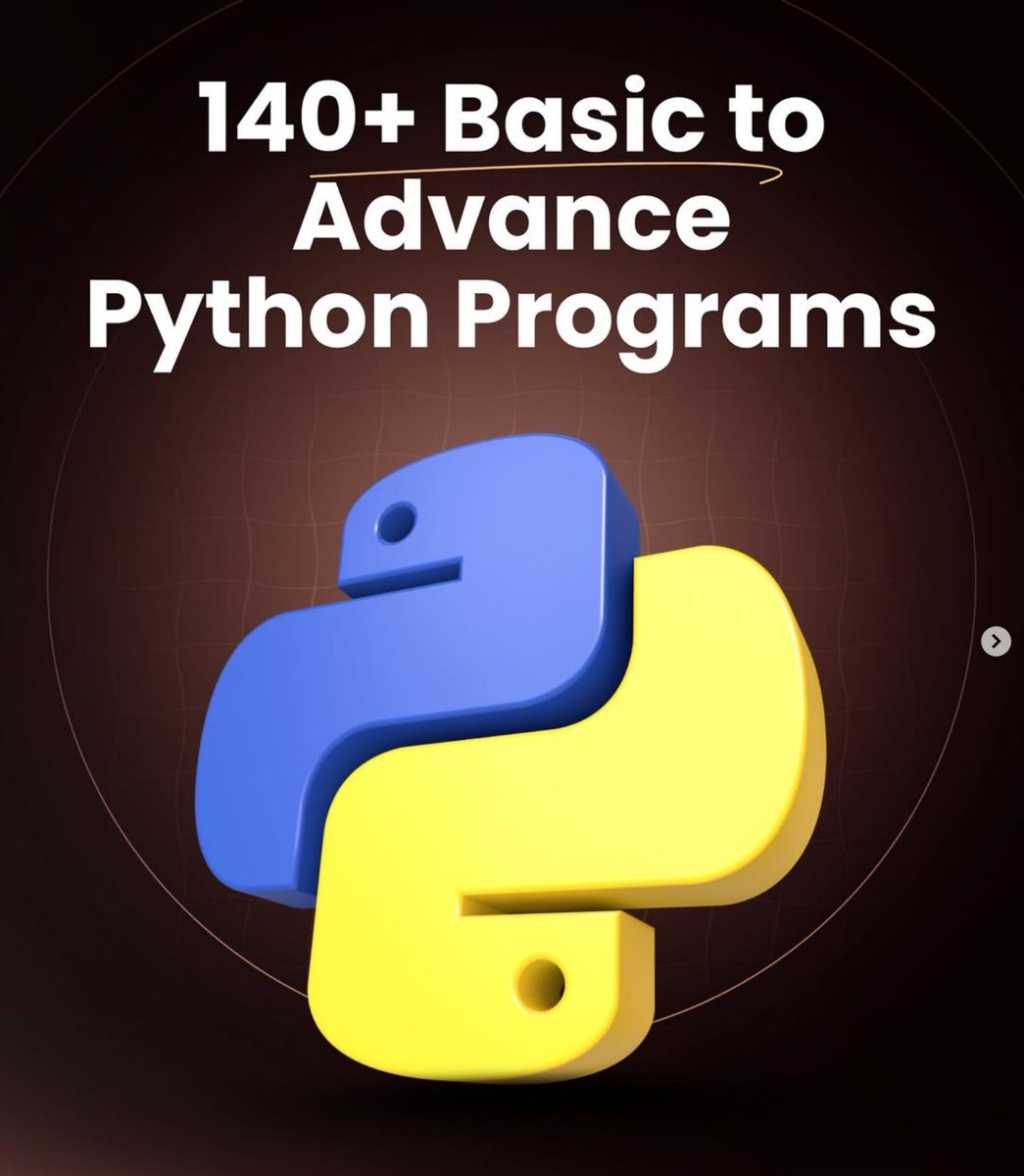 Python_Dv's tweet image. 140+ Python interview programs