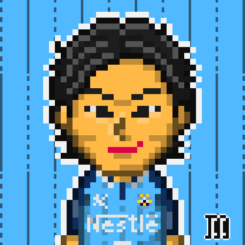 サッカー選手ドット絵】(1998) #ジュビロ磐田 #中山雅史 選手 🆗許容
