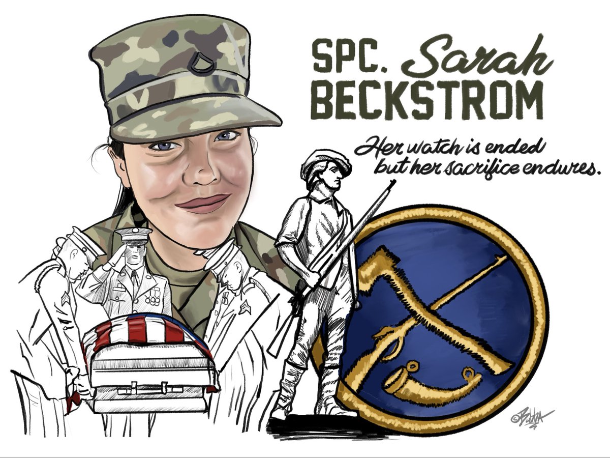 Today I felt called to honor Spc. Sarah Beckstrom, a young West Virginia National Guard Soldier whose life was taken while she was standing watch in Washington, D.C.

She served as a Military Police Soldier with quiet courage, a steady presence, and a heart full of pride for her
