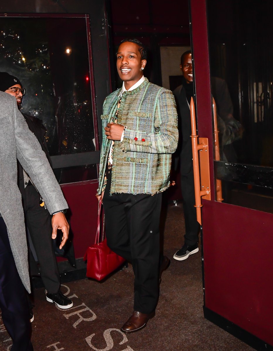 ComplexStyle's tweet image. ASAP Rocky suited up for the Chanel Metiers D&apos;Art 2026 show in NYC