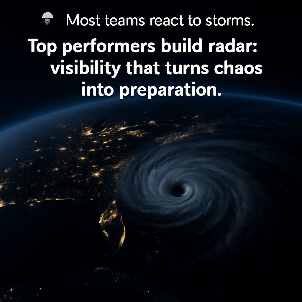 cmdrvl's tweet image. 🌦️ Most teams react to storms.
Top performers build radar: visibility that turns chaos into preparation.

🌐 CmdRvl.com
#CmdRvl #PredictiveOps #SystemDesign