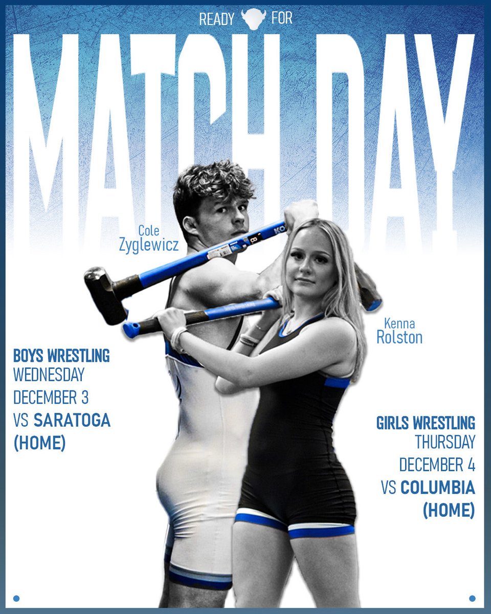 HERE WE GO!!! It starts this week. Join us in the F Gym! Varsity starts at 6:00 pm both days! #HornsUp