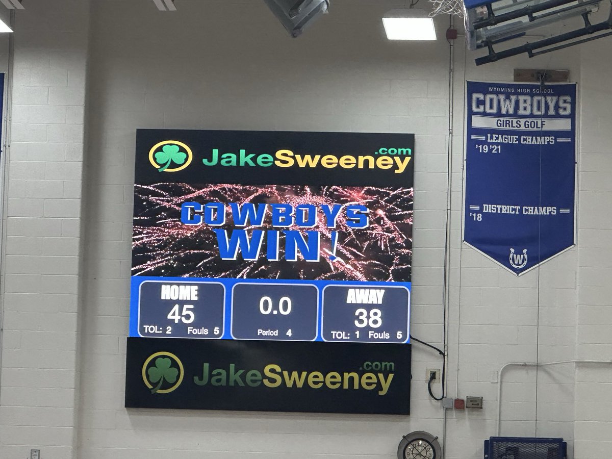 WyomingSports's tweet photo. Cowboys win!! Great Job Wyoming!!

DP - 38
Wyo 45

Wyoming travels to IH on Friday https://t.co/onkmg3Yq0w