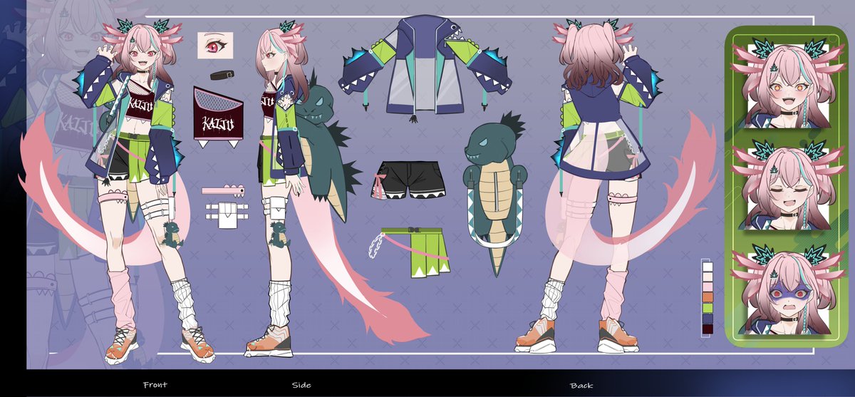Look out, it’s AZUZILLA! *\(^o^)/*

💥Legal vtuber name: Azusa Kairu
(Azu for short)
💥Kaiju name: AzuZilla

I’m an axolotl kaiju 🦎💥
Currently in pre-debut!  Soon to emerge from my cursed pond to a screen near you
Art by <a href="/Komori_Kito/">Kito 【キト】🍵</a>  

Tags
🎨: #sketchyzilla
🔞: #axoloodles
