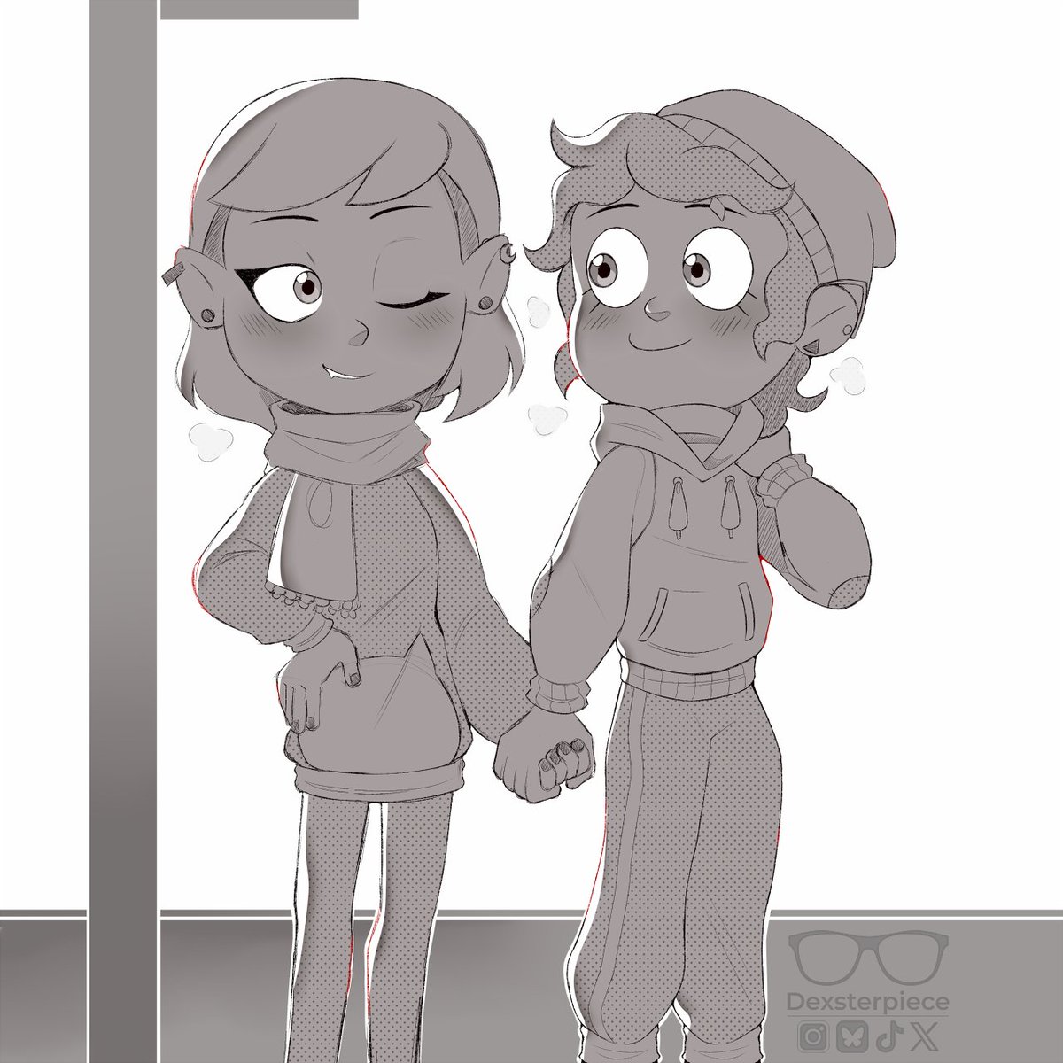 Dexsterpiece's tweet image. Artist show your most popular work! 🚂

Based on views according to IG, it&apos;s these two, which is funny because the #solangelo one was worked on for a couple days and the #lumity one I squeaked out in an hour or something. 🫠🫠🫠