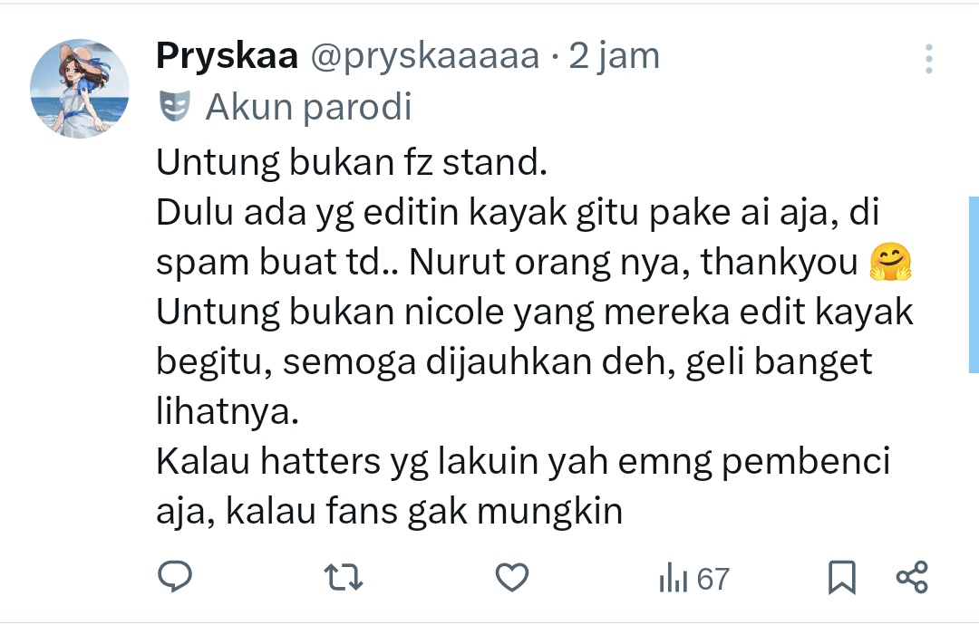 anneliesm_'s tweet image. ga peduli sama war cp tai kucing kalian itu, tapi kita ga tau, dan baru tau skrg. ga usah sok bijak, ga usah sok merasa paling ok. inget dosa-dosa lo pryska, bukannya minta maaf kabur, deact.