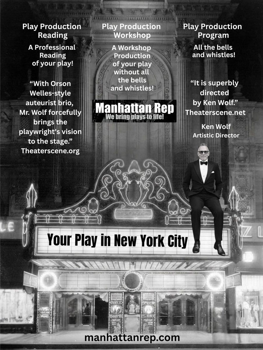 ManhattanRep's tweet image. 3 Ways to Bring Your Play to Life in New York City!

Your play. Your vision. On stage.

Play Production Reading
manhattanrep.com/reading

Play Production Workshop
manhattanrep.com/workshop

Play Production Program
manhattanrep.com/play-productio…

#playwriting #plays