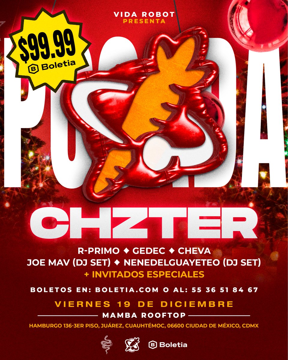 Vida_Robot's tweet image. CDMX!🥕 #PosadaVR 
posada-vida-robot.boletia.com