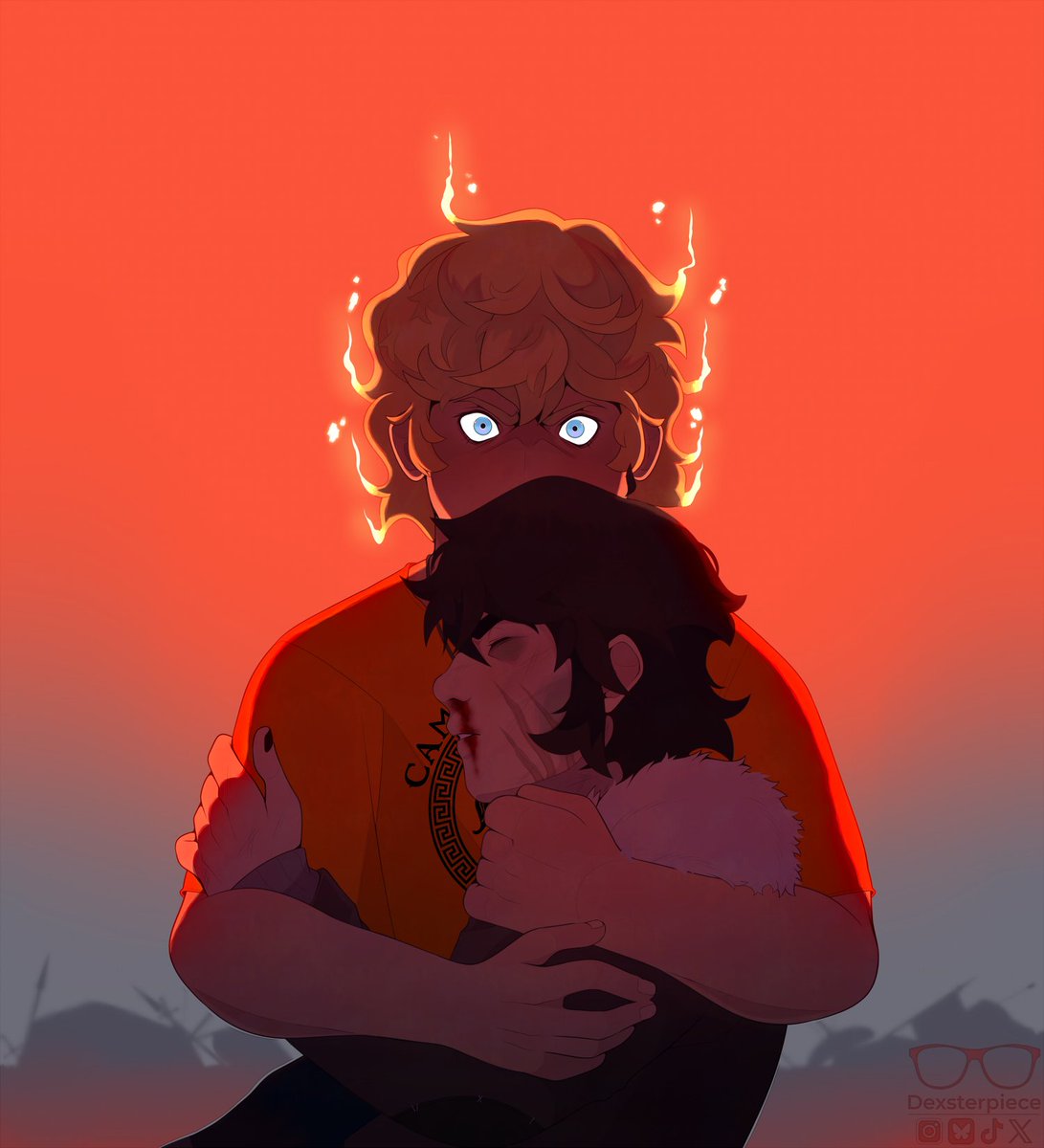 Dexsterpiece's tweet image. Artist show your most popular work! 🚂

Based on views according to IG, it&apos;s these two, which is funny because the #solangelo one was worked on for a couple days and the #lumity one I squeaked out in an hour or something. 🫠🫠🫠