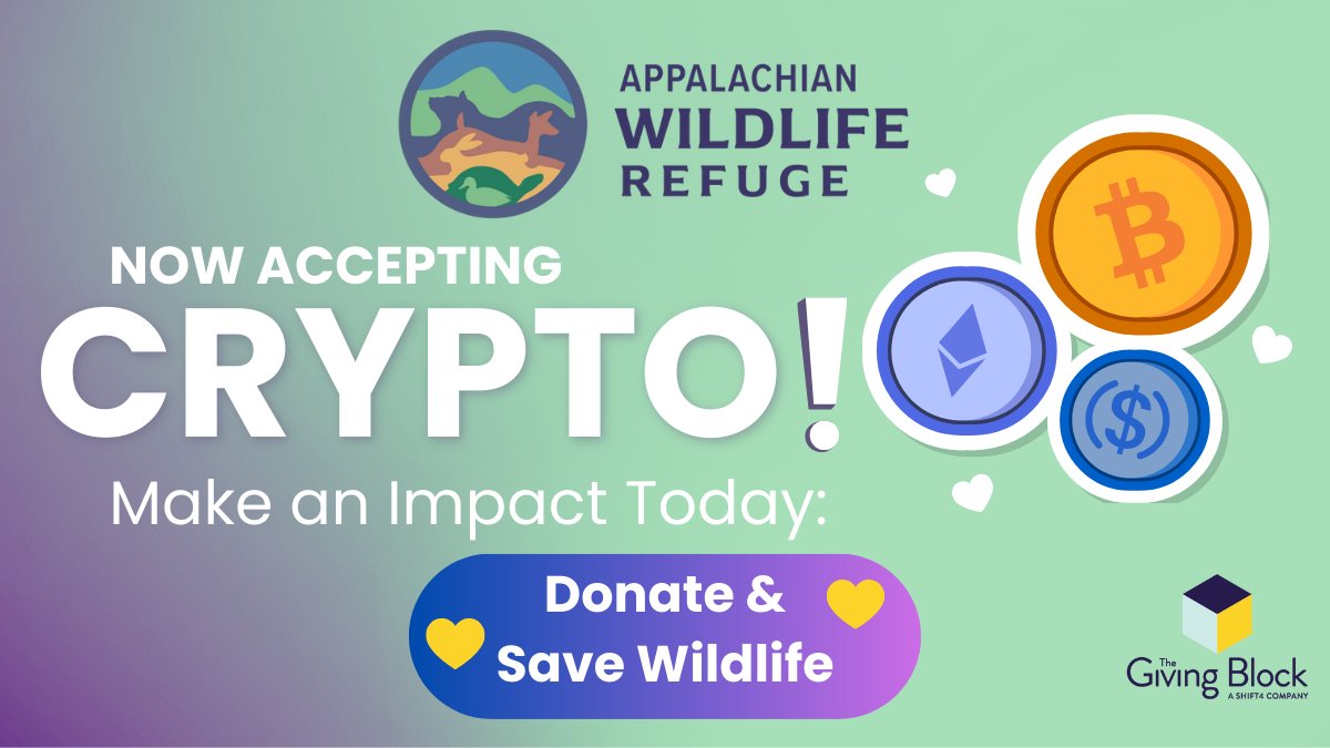 You can help make a big difference for wildlife. Join us and help make second chances at life in the wild possible - appalachianwild.org