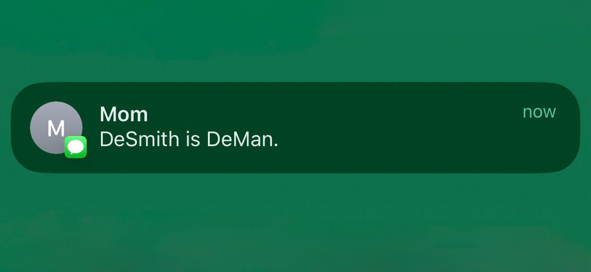 An actual text we just received from admin’s mom: