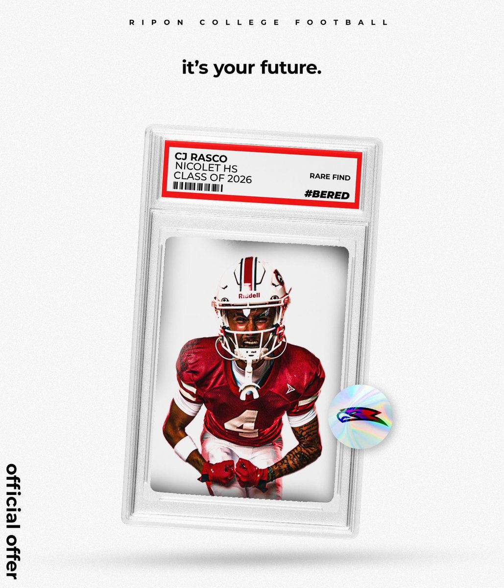 cjrasco23's tweet image. Blessed by GOD.

After a great visit and even better conversation, I’m blessed to receive another offer to play at @RiponRedHawkFB, @nellhubanks &amp;amp; @Jmar56 have shown great hospitality the last few months. Excited for what the future holds!! 

✝️2️⃣