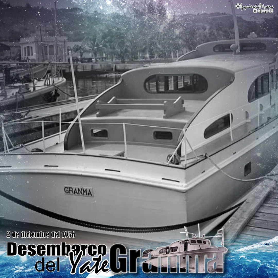 Hecho trascendental en la historia de #Cuba, 82 expedicionarios desembarcaron para cambiarle el rumbo a nuestro pueblo #CubaViveEnSuHistoria #LaSierpe #SanctiSpíritusEnMarcha <a href="/DeivyPrezMartn1/">Deivy Pérez Martín</a> <a href="/DiazCanelB/">Miguel Díaz-Canel Bermúdez</a> <a href="/yilian16152/">Yilian Diaz</a> <a href="/Carlos_GRguez/">Carlos Gutiérrez Rodríguez</a> <a href="/AndreiArmasBra6/">Andrei Armas Bravo</a> <a href="/naimatrujillob/">Naima Ariatne Trujillo Barreto</a> <a href="/DailanisMarin/">Dailanis Marín Castillo</a>