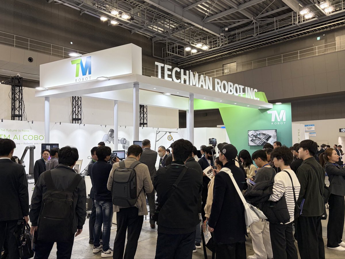techmanrobot's tweet image. Kicking off #iREX2025 with the TM Auto AI Training Solution! It cuts setup costs by 90% and lets the TM AI Cobot learn and adapt on its own—fast, smart, and effortless.
👣 See it up close at East Hall 7, E7-32.
#Tokyo #Robot #Robotics #TM #TMAICOBOT #TechmanRobot10Years