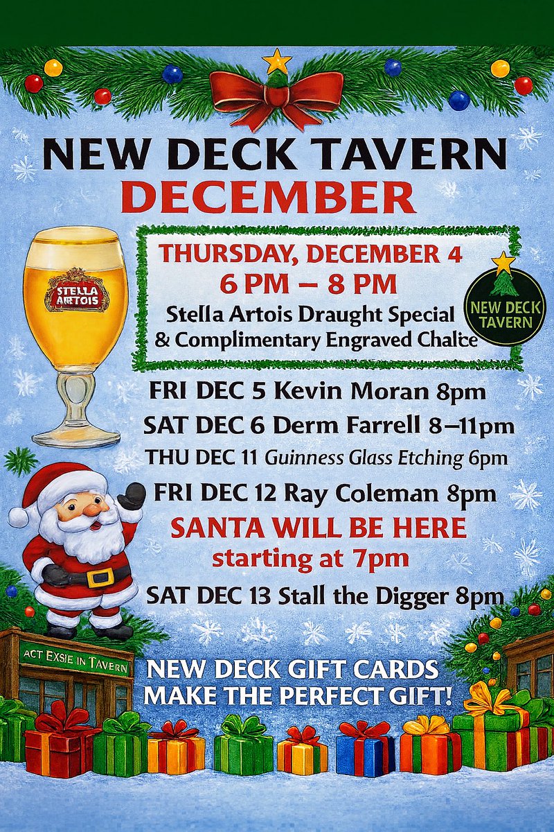 December to remember <a href="/NewDeckTavern/">New Deck Tavern</a> 🎄