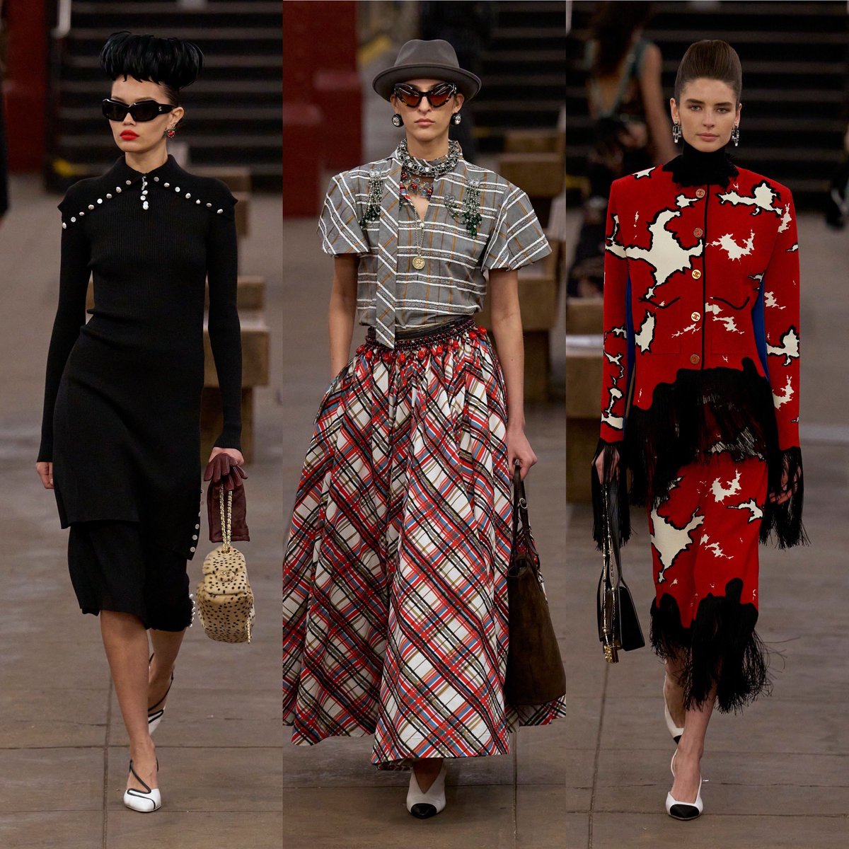 StreetFashion01's tweet image. Matthieu Blazy’s Debut Chanel Métiers d'Art Collection is finally here😭😍