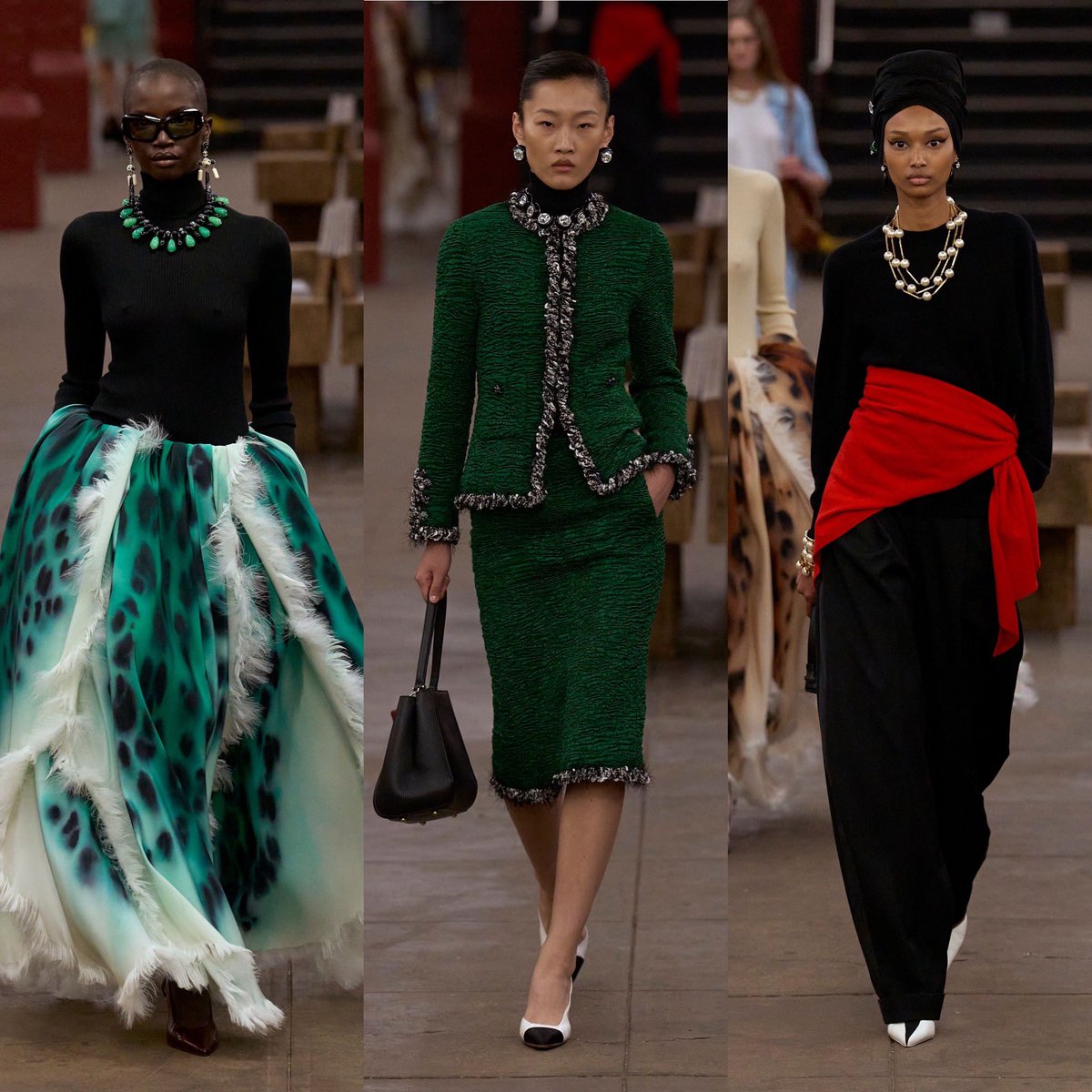 StreetFashion01's tweet image. Matthieu Blazy’s Debut Chanel Métiers d'Art Collection is finally here😭😍