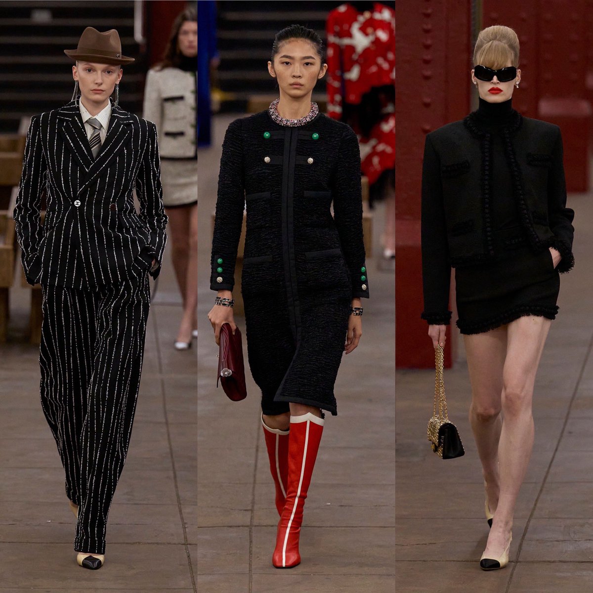 StreetFashion01's tweet image. Matthieu Blazy’s Debut Chanel Métiers d'Art Collection is finally here😭😍