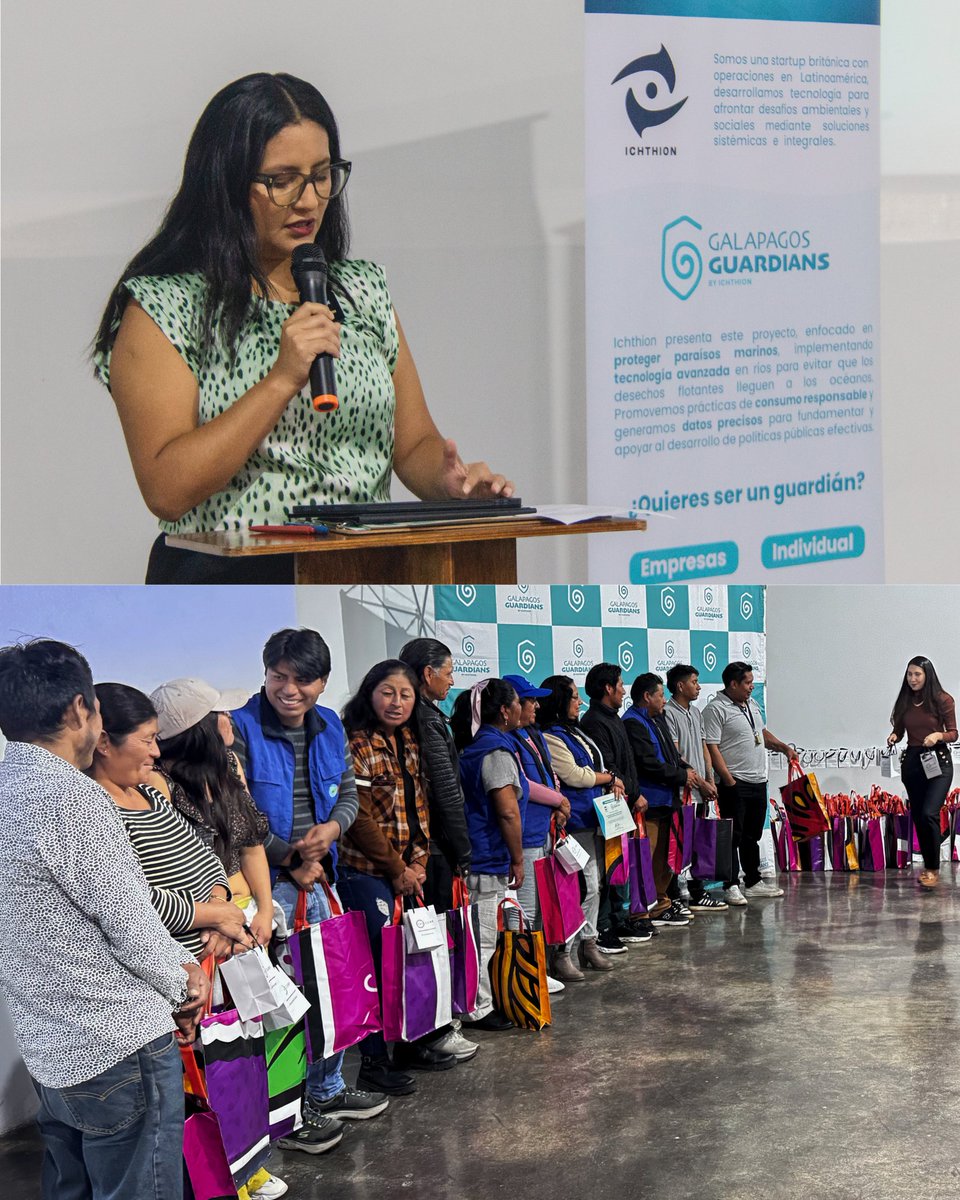 ichthion's tweet image. Honramos con un agasajo especial a las personas recicladoras de base de nuestro programa de incentivos de Galápagos Guardians.

Este incentivo beneficia a 7 asociaciones y 113 recicladores de @RenarecEcuador. ♻️💙 

Gracias a @grupoaje, 360 Corp y Bolonia Ecuador por su apoyo.