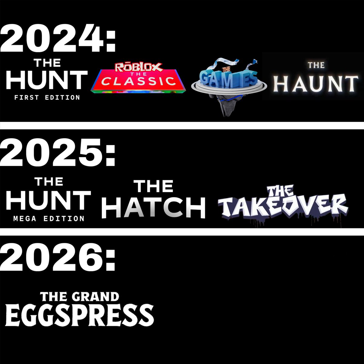 Roblox has a golden opportunity here if they want to continue the trend of having the majority of their event names include “The”