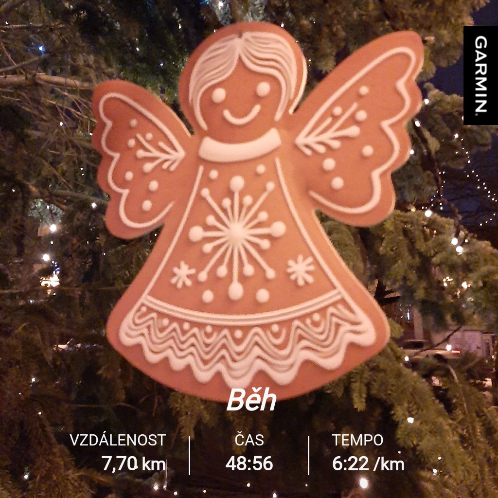 VraMarkov3's tweet image. ... včera kosmonaut👨‍🚀, dneska perník 🙄 ... kde tohle skončí? ☁️🌳🏃‍♀️👟🧤🎄🤣🤣🤣 #morningrun 
#garmin #beatyesterday
#anděl #perník #morningklouzačka