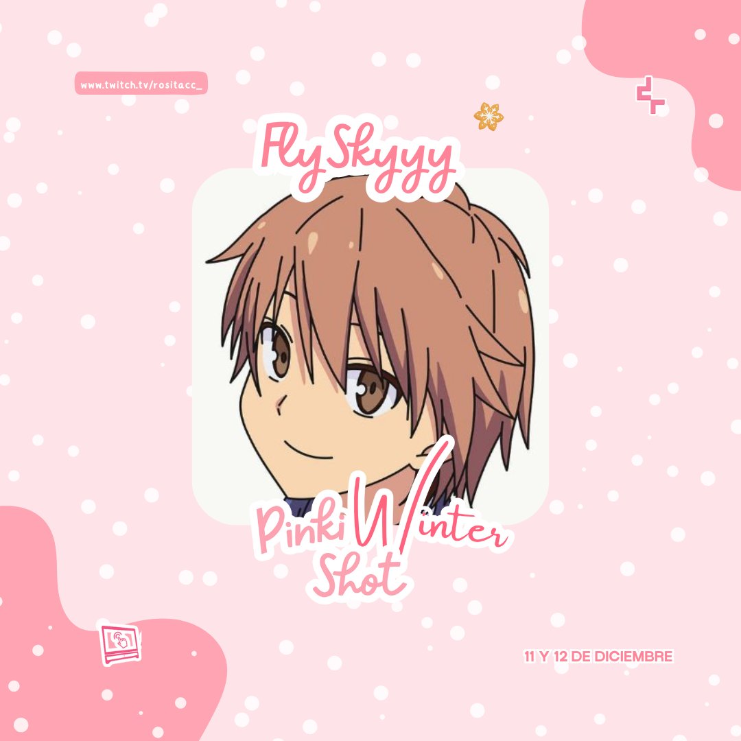 Muchas gracias a <a href="/rositacc_/">Rosita 🌸 #rygc 🦔</a> <a href="/DeepCoolMx/">DeepCool México</a>  y a <a href="/SupermexMX/">SupermexDigital</a>  por darme la oportunidad de participar en este evento llamado #PinkiWinterShot ❄️ Este 11 y 12 de diciembre en vivo desde mi canal de twitch: twitch.tv/flyskyyy_  ☃️