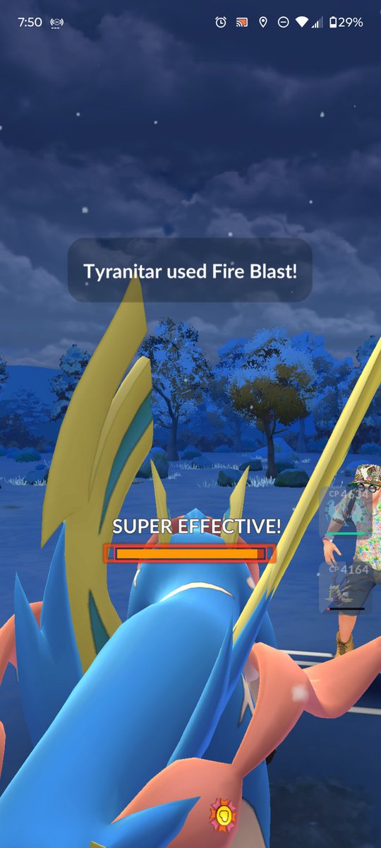 I would like to personally thank whoever made dragon breath tyranitar happen because this is completely hilarious.