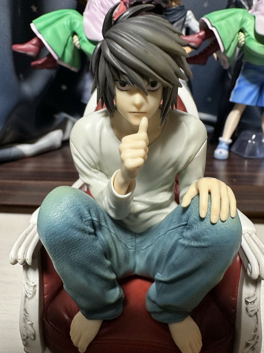 デスノート 一番くじ ラストワン L フィギュア 開封 指くわえる仕草は