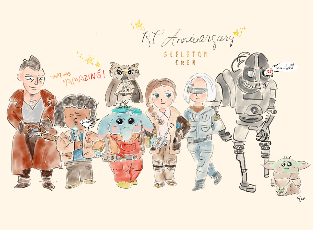 sz_gnk's tweet image. スケルトン・クルー、配信1周年おめでとう🥳🥳
とにかく早く続きをやりましょう！

That was amazing! 
#スケルトン・クルー #SkeletonCrew