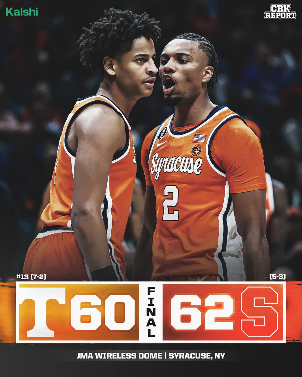 SYRACUSE UPSETS NO. 13 TENNESSEE 🍊