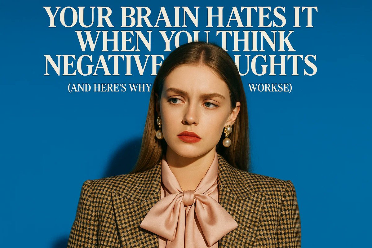 Mentalzon's tweet image. Your Brain Hates It When You Think Negative Thoughts

mentalzon.com/en/post/8085/y…

#NegativeThoughts #BrainHealth #PrefrontalCortex #MentalHealth #Psychology #PsychologyFact #PsychologyFacts #CognitiveBehavioralTherapy #Neuroplasticity #Overthinking #AnxietyRelief #SelfTalk