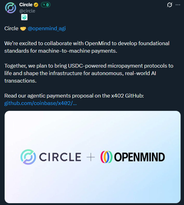 steelorian's tweet image. 와 @circle x @openmind_agi  협업이라니!!!! 
엄청난데요. 전략적 기술적 생태계적으로
이 협업은 OpenMind 입장에선 매우 큰 의미입니다.
한번 보시죠~~!! 

OpenMind 입장에서 이 협업이 좋은 이유!
1. 로봇·AI 에이전트 경제의 결제 표준을 잡을 기회
Circle은 USDC를 발행하는 글로벌…