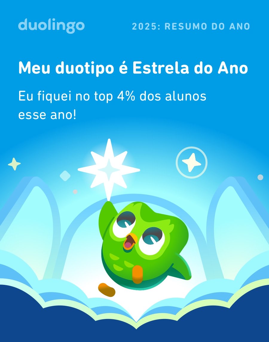 caducampelo's tweet photo. Veja quanto eu aprendi no Duolingo em 2025! E você, quanto aprendeu? #Duolingo365 https://t.co/imVfwXsyNh