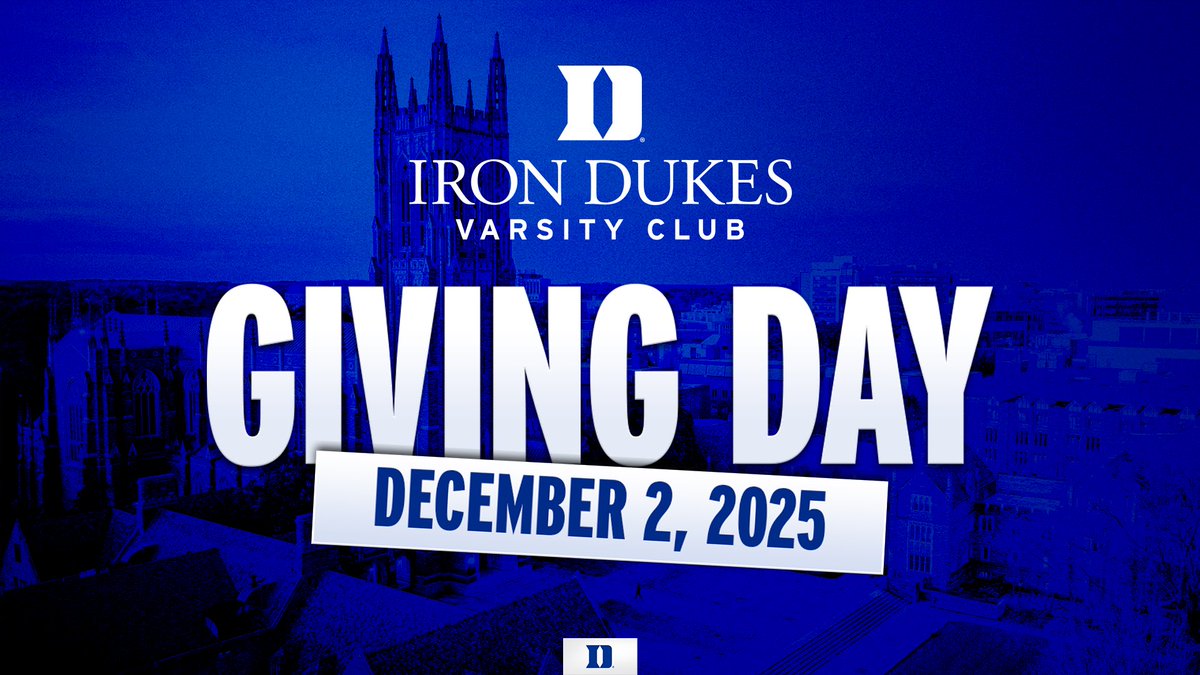 TheIronDukes's tweet photo. Today is the day! Show your Blue Devil pride and make a gift to support your favorite teams! Every gift fuels scholarships, training support, and unforgettable moments for Duke student-athletes. Let’s make history together! 

🔗 https://t.co/LfHYmKsnDT 

#DukeGivingDay #GoDuke https://t.co/x6C8rCQSpy