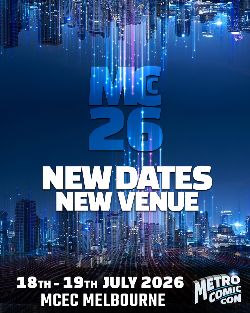 MetroComicCon's tweet image. Metro Comic Con is back in a big way, bigger and better than ever before! Not only do we have confirmed dates, July 18th &amp;amp; 19th, we have a new, fantastic location! With amazing guests, features and exhibitors to come, be sure to lock it into your calendar right now!
#MCC26