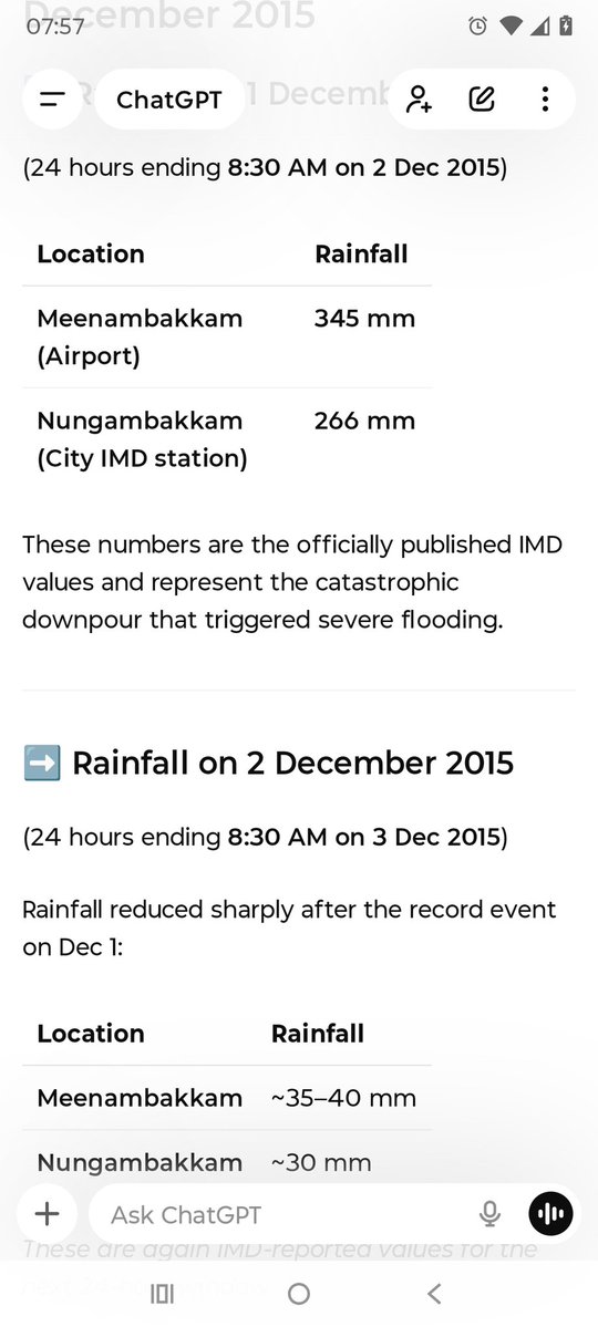 brubala's tweet image. ஏறக்குறைய இதே அளவு அல்லது சற்று கூடுதல் மழை பொழிவு இந்த ஆண்டு. சரியாக 10ஆண்டுகளுக்கு முன்பு இருந்த சென்னை நிலையை நினைத்து பாருங்கள். யாரும் எங்கும் செல்ல முடியாத சூழல் அப்போது. இப்போது அப்படியா உள்ளது. மனசாட்சி உள்ளவர்கள் நினைத்து பார்க்கட்டும் எது சிறந்த நிர்வாகம் என்று!