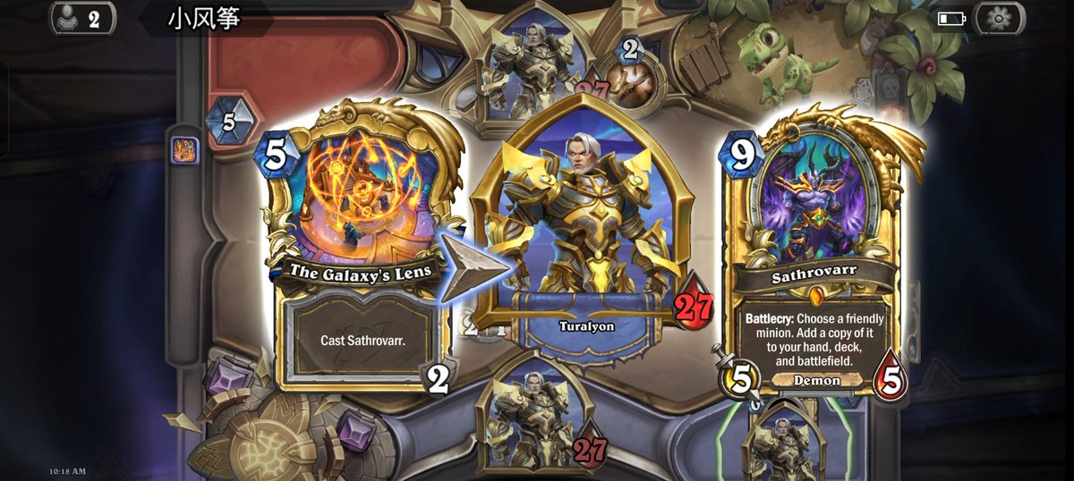 Put the Hero Turalyon into the hand