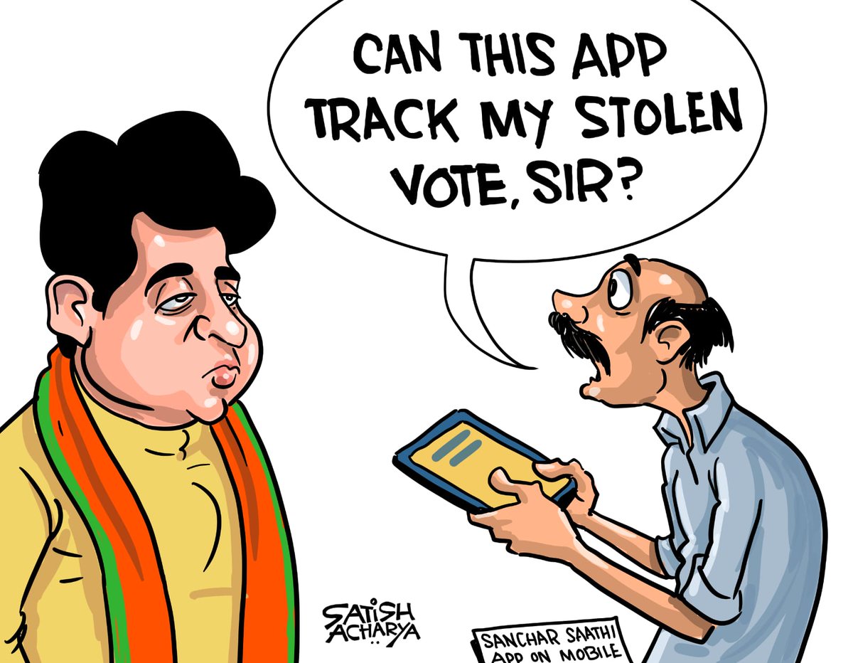 satishacharya's tweet image. The govt app that promises to track lost phones. #SancharSaathiApp