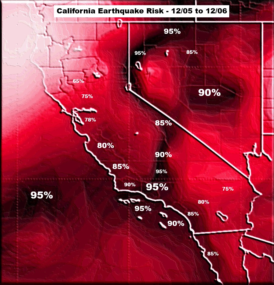 Quakeprediction's tweet image. The strong to major earthquake we were forecasting for the San Francisco Bay 12/07 to 12/09 - may hit in the NW Los Angeles area. We will keep you updated.