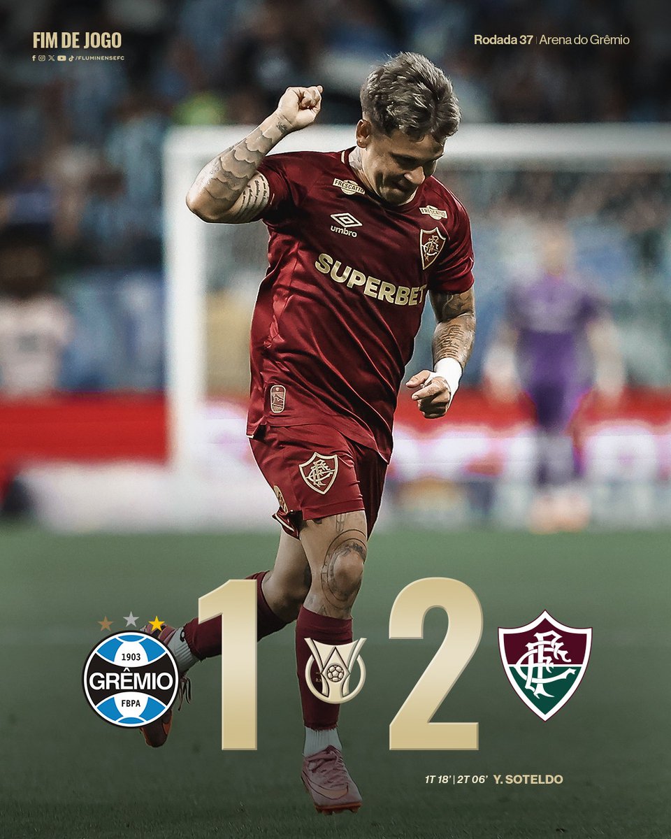 FluminenseFC's tweet image. VEEEEEEEEEEEEENCE O FLUMINEEEEEEEEEEEENSE! 

COM DOIS DE SOTELDO, O #TIMEDEGUERREIROS DERROTA O GRÊMIO POR 2 A 1 NA ARENA! 

VAAAAAAAAMOS, TRICOLOREEEEEEEEESSSS! NEEEENSEEEEEEEE! 🇭🇺🇭🇺🇭🇺