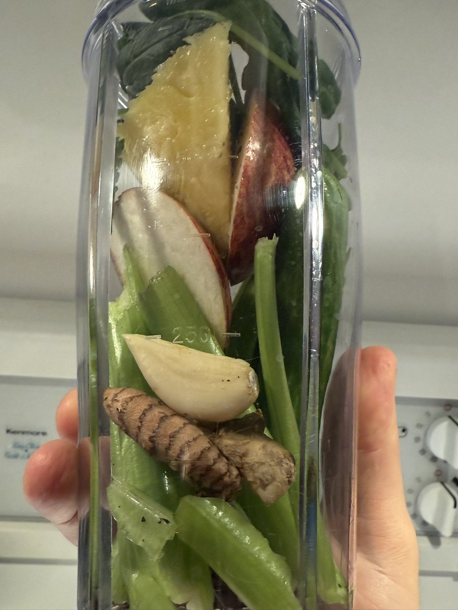 1SoberCoin's tweet photo. Doing a little detox thing , anyone want to join me ?
Anyone have some advices? What should I add ?β¨ππ
turmeric, ginger, cucumber, apple, pineapple, celery, spinach, garlic,black pepper,
#SoberCoin
#HealthyLiving
#HealTheWorld
#Addiction
#Recovery https://t.co/TsOF0bIWI4